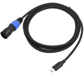 USB C a XLR macho Cable de audio Cable de salida Conector de audio para altavoz 100cm