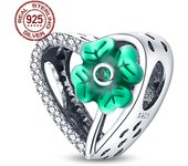 New Arrival Women's Jewelry Gift Wishing Tree Four Leaf Clover S925 Sterling Silver Pendant For Pandora Bracelet DIY Jewelry Hot