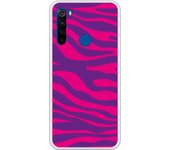 Funda compatible con Xiaomi Redmi Note 8T - Animal Print Zebra Rosa Lila