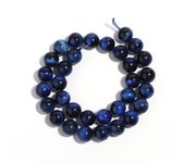 Natural Lapis Lazuli Tiger Eye Stone Beads Dark Blue Loose Gemstone Bead for DIY Bracelet Necklace Charm Jewelry Making Findings