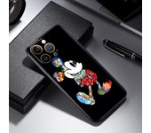 Disney Mickey Tattoo For iPhone 14 13 12 Mini 11 XS Pro Max X XR 8 7 6 Plus Soft Black Phone Case Cover