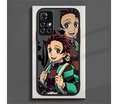 Demon Slayer Art Anime Phone Case For Redmi Note 13 12 11 10 9 8 Pro Plus S T 5G 4G Matte Frosted Translucent Cover