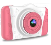 Cámara para Niños WOWGO X8, 3.5'' Digital Selfie Infantil, 12MP, 1080P HD, Lente Dual, 32 GB Tarjeta TF, Regalo Niños, Rosa, ENVIO 24H