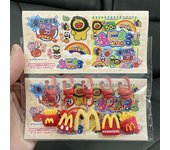 Cute cartoon resin keychain set girls cute small gifts student bag pendant small jewelry keychain gift