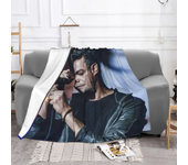 Alejandro Sanz Singer Plaid Blankets Sofa Cover Fleece Summer Multifunction Warm Throw Blankets for Sofa Outdoor Bedspread