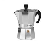 Orbegozo kf 300 cafetera de aluminio para 3 tazas - prepara cafe delicioso en minutos en cualquier cocina - mango ergonomico y valvula de seguridad para mayor comodidad y tranquilidad