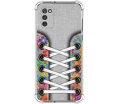 Funda Silicona Antigolpes para Samsung Galaxy A03s diseño Zapatillas 04 Dibujos
