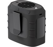 Ventilador de cintura USB, ventilador de cintura portátil de 8000 mAh, ventilador personal con cinturón para aire acondicionado, chaqueta, camping, pesca, ciclismo, viajes (negro)