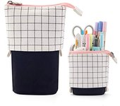 Cute Large Capacity Retractable Pencil Case Kawaii Pen Box Girls Cosmetic Storage Bag Stationery School Office Supplies