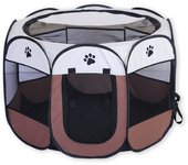 Casa de gato con Jaula fácil de operar material de Hierro Granja para mascotas de viaje plegable y portátil para Gatos y Perros