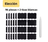 48/96pcs Blackboard Stickers White Pens Marker Waterproof Chalkboard Kitchen Spice Label Sticker Home Jars Bottles Tags Labels