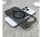 Luxury Matte Translucent Magsafe Case for IPhone 16 15 14 Pro Max 16 Plus 5G Shockproof Magnetic Wireless Charge Clear Cover