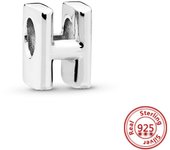 New 100% Real 925 Sterling Silver Letter Alphabet A-Z Charm Beads Fit Original Pandora Charms Bracelet Pendant Women DIY Jewelry