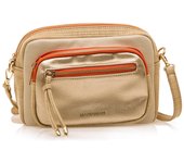 bandoleras mujer casco beige con cierre cremallera