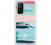 Funda compatible con Xiaomi Mi 10T/Mi 10T Pro - Be Unique Funda Gel colores geométricos