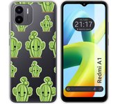 Funda Silicona Transparente para Xiaomi Redmi A1 diseño Cactus Dibujos
