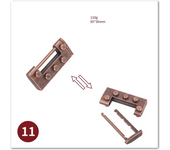 Metal Puzzle Brain Teasers Grow the Intellect Box Unwrapped Toys For Kids Adults Fidget For Logica Games