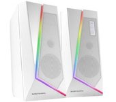 Altavoces con Bluetooth Mars Gaming MS7/ 20W/ 2.0/ Blancos