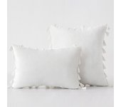 Velvet Soft Solid Decorative Throw Pillow Cover with Tassels Boho Accent Luxury Gift Cushion Case for Couch Bedroom Car Yellow