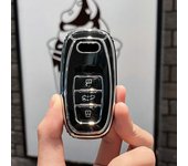 TPU Car Key Case Cover Shell Fob For Audi A1 A3 8V A4 B8 B9 A5 A6 C7 A7 A8 Q3 Q5 Q7 S4 S6 S7 S8 R8 TT TTS 8S B9 2016 2017 2018