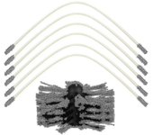 Juego de deshollinador giratorio 6+1, cepillo para chimenea, kit de cepillo para chimenea Fk