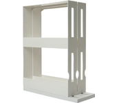 Soporte para almacenamiento de condimentos, dos estantes de 2 niveles, estante giratorio para tarros de especias y condimentos