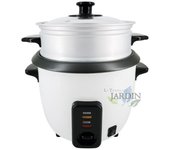 Suinga Arrocera Eléctrica 500W 1,5L, Bowl Antiadherente, Cocina Al Vapor