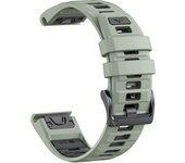 QuickFit 22mm 26mm Fenix8 Watch Band For Garmin Fenix E 8 47mm 51mm 7 7X 6 6X/Epix Pro/Enduro 3 Two-Tone Silicone Strap Bracelet