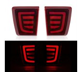 LED Bumper Reflector Lights For Mitsubishi Pajero Shogun V97 V98 V87 V93 V95 Montero 2007 - 2020 Dynamic Turn Signal Brake Lamps