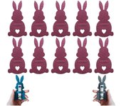 2025 Nuevo regalo de porta billetes de conejo de Pascua, clip de dinero de conejo de Pascua, relleno de canasta de Pascua, regalo de Pascua para niños/adolescentes/familia, 14 colores (10 piezas-C)