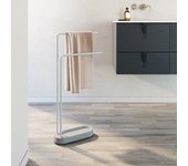 SONIA 207671 CEMENT Toallero Barra Doble Grey Blanco