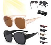Gafas de sol Myliia Snapshades, gafas de sol Maysprings Snap Shades, gafas de sol polarizadas que se ajustan a gafas normales