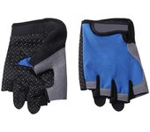 Guantes de bicicleta de montaña de medio dedo Guantes de bicicleta acolchados que absorben los golpes