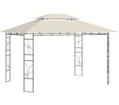 vidaXL Cenador 4x3x2,7 m 160 g/m² Parasol Pérgola Jardín Patio Toldo Color Crema,  Antracita,  Taupé y mas