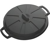 Tapa para cubo de basura de comunidad. 80 litros. color negro. mondex
