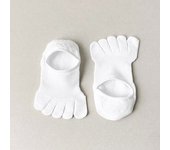5 Pairs Men Toe Socks with Separate Fingers Thin Mesh Summer Five Finger Socks Anti-slip Sports No-Show Slipper Socks Invisible