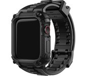 Silicone for Apple Watch Band+Case 40/41/44/45/49mm Rugged Strap for Apple Watch Ultra 2 Series 9 8 7 with Screen Protector Case