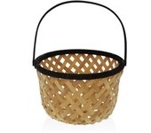Versa Bamboo Frutero, moderno, Medidas (Al x L x An) 30 x 4,3 x 30 cm, , Color Negro