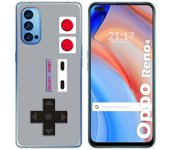 Tumundosmartphone Funda Gel Tpu para Oppo Reno 4 5G diseño Consola Dibujos