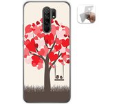 Tumundosmartphone Funda Gel Tpu para Xiaomi Redmi 9 diseño Pajaritos Dibujos