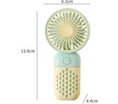 Ventilador de carga portátil para estudiantes, miniventrador USB pequeño de bolsillo con dibujos animados, novedad de 2024