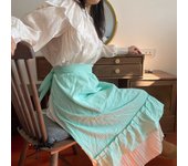 Solid Color Bamboo Apron for Women Cotton Kitten Apron Drawing Art Smock Kitchen Waiter Uniforms Restaurant Work Clothes