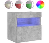 vidaXL Mueble de TV de pared con luces LED 40x30x40 cm, Mueble de Salon, Mueble TV, Mueble TV salon, Mesa de TV, Mueble tele