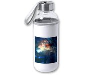 MERCHANDMANIA BIDON DE 420 ML CON FUNDA DE NEOPRENO one piece barco piraras mugiwara mar navegar tapon seguridad