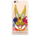 Funda original compatible con iPhone 6 o 6S con un diseño de Bugs Bunny Gafas Cara