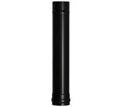 Wolfpack tubo de estufa pellet acero vitrificado negro ø 80 mm. longitud 50 cm. estufas de leña, chimenea, alta resistencia,