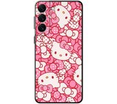 Phone Case for Samsung Note 20 S23 S22 S21 Ultra S20 FE S10 S10E 10 Plus Silicone Cases Cartoon Pink Cat Hello Kitty