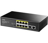Cudy FS1010P switch Fast Ethernet (10/100) Energía sobre Ethernet (PoE) Negro