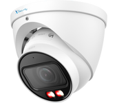 X-Security Cámara IP Turret  - 8 Megapíxel (3840x2160) - Lente Motorizada 2.7~13.5 mm - WDR 120dB | Dual Light alcance 40 m - WizSense, con clasificación de humano y vehículo - MicroSD | IP67 | PoE | SMD Plus