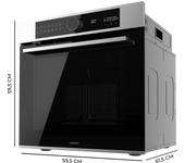 Horno Integrable Pirolítico Bolero Hexa P516000 con 73L 14 funciones Dual Display Clase A 3250W Airfryer Master y más